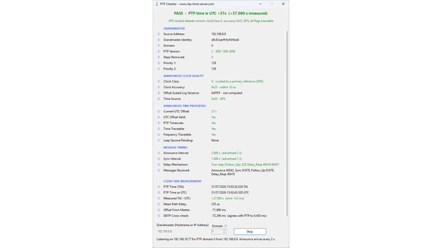 PTP Checker